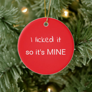 Ik likte het, dus het is mijn kerst keramisch ornament
