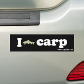 ik logo karper sig bumpersticker (Op auto)