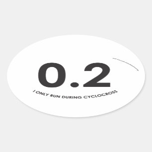 Ik loop alleen tijdens de kruising - ovalen - stic ovale sticker