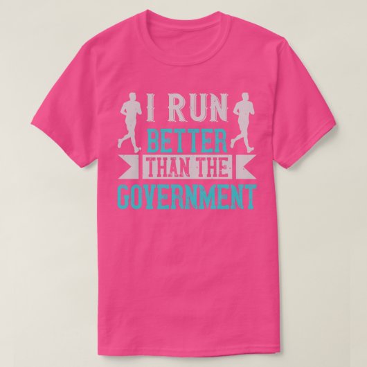 Ik loop beter dan de regering t-shirt (Design voorkant)