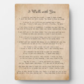 Ik loop met jullie sympathiegedicht. fotoplaat (voorkant)