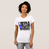 Ik loop naar het bewustzijn van de ziekte Ankylosi T-shirt (Voorkant volledig)