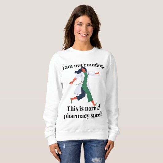 Ik loop niet...dit is een normale geneesmiddelensn trui (Voorkant volledig)