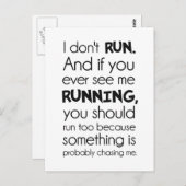 Ik loop niet. Er is waarschijnlijk iets dat me ac Briefkaart (Voorkant / Achterkant)