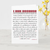 Ik loop omdat - Goed Geluk Kaart (Gele Bloem)