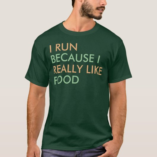 Ik loop omdat ik echt van gezegde hou t-shirt (Voorkant)