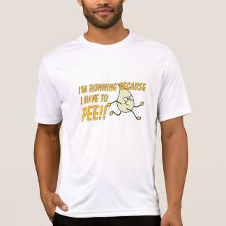 Ik loop omdat ik naar PEE moet! T-shirt