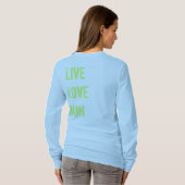 Ik loop omdat ik.... t-shirt (Achterkant volledig)