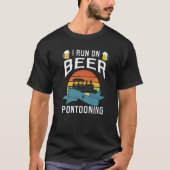 Ik loop op biertooning Pontooning T-shirt (Voorkant)