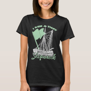 Ik loop op een tight Shipwreck Mam of Twins T-shirt