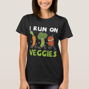 Ik loop op groenten en fruit t-shirt