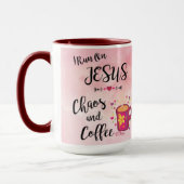 Ik loop op Jezus, Chaos en koffie Mok (Links)