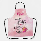 Ik loop op Jezus, Chaos en koffie Schort. Schort (Voorkant)