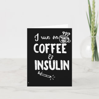 Ik loop op koffie en insuline plezier diabetes bew kaart