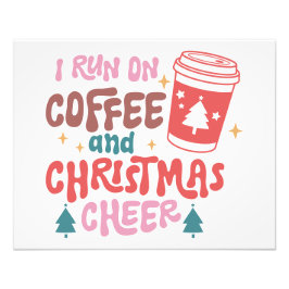 Ik loop op Koffie en Kerstmis. Foto Afdruk