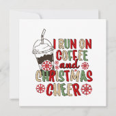 Ik loop op koffie en kerstmis. kaart (Achterkant)