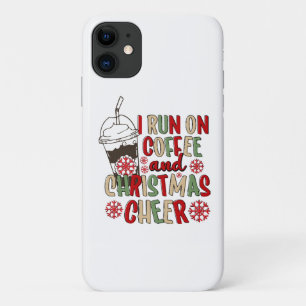 Ik loop op koffie en Kerstvreugde iPhone 11 Hoesje