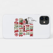 Ik loop op koffie en Kerstvreugde Case-Mate iPhone Case (Achterkant (horizontaal))