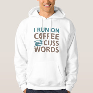Ik Loop Op Koffie En Vloeken Hoodie