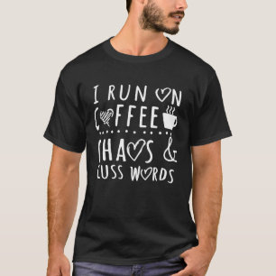 Ik loop op koffiekokers en ik heb woorden voor man t-shirt