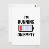 Ik loop op Leeg Briefkaart (Voorkant / Achterkant)