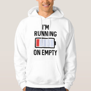 Ik loop op Leeg Hoodie