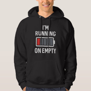 Ik loop op Leeg Hoodie