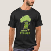Ik loop op Veggies de sportieve broccoli T-shirt (Voorkant)