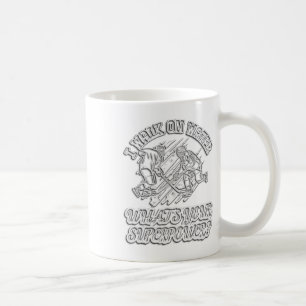 Ik loop op water ijshockey grappige cadeaus voor i koffiemok