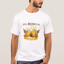 Ik loop voor bier. t-shirt