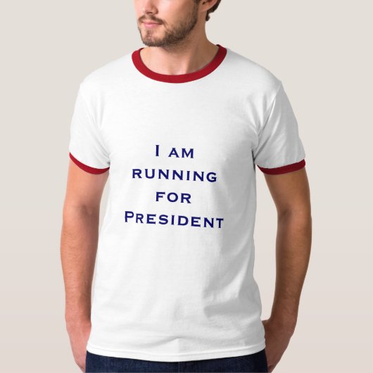 Ik loop voor President T-shirt (Voorkant)