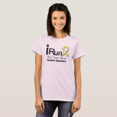 ik loop voor Sarcoma-bewustzijn T-shirt (Voorkant volledig)
