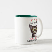 IK LOS OP CAFFEINE CATS & CUSS WORDS TWEEKLEURIGE KOFFIEMOK (Voorkant rechts)