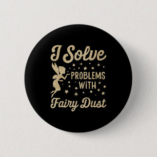Ik los problemen op met Fairy Dust Christmas Ronde Button 5,7 Cm