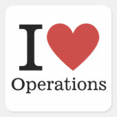Ik ❤️ Love Operations - Operations Dept. - STICKER (Voorkant)