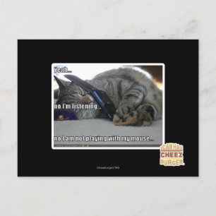 Ik luister briefkaart