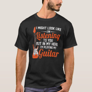 Ik luister, maar in mijn hoofd speel ik Gu T-shirt