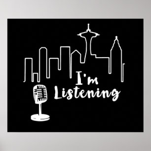 Ik luister poster