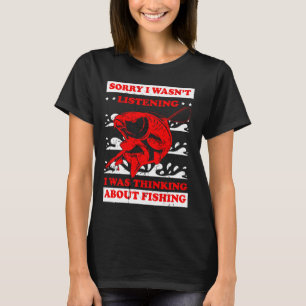 ik luisterde niet, ik dacht aan vissen t-shirt