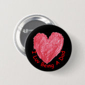 Ik Luv ben een vader Button (Voorkant /achterkant)