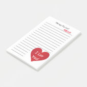 Ik Luv You Honey Do List Post-it® Notes (Schuin)