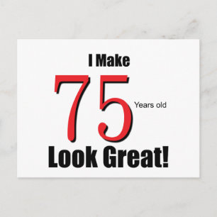 Ik maak 75 Jaar Groot oud kijken! Briefkaart