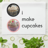 Ik maak Cupcakes Theedoek (Gevouwen)