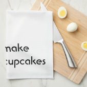 Ik maak Cupcakes Theedoek (Quarter Fold)