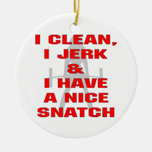 Ik maak de Schok van I schoon & heb ik Nice Keramisch Ornament
