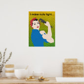 Ik maak een beetje gespannen... poster (Keuken)