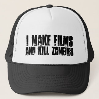 "Ik maak films en vermoord zombies" pet