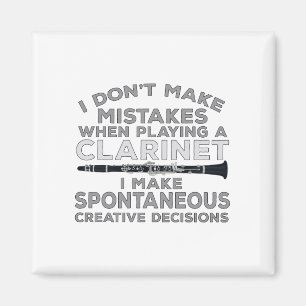 Ik maak geen fouten bij het spelen van Clarinet Magneet