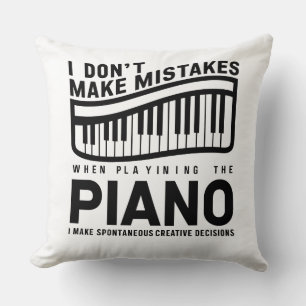 Ik maak geen fouten bij het spelen van de piano kussen