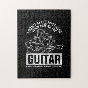 Ik maak geen fouten bij het spelen van gitaar legpuzzel